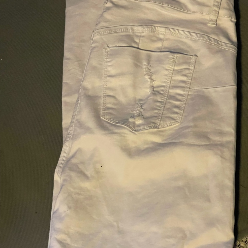 Wax jean butt i love you size 14 distressed, excellent condition white